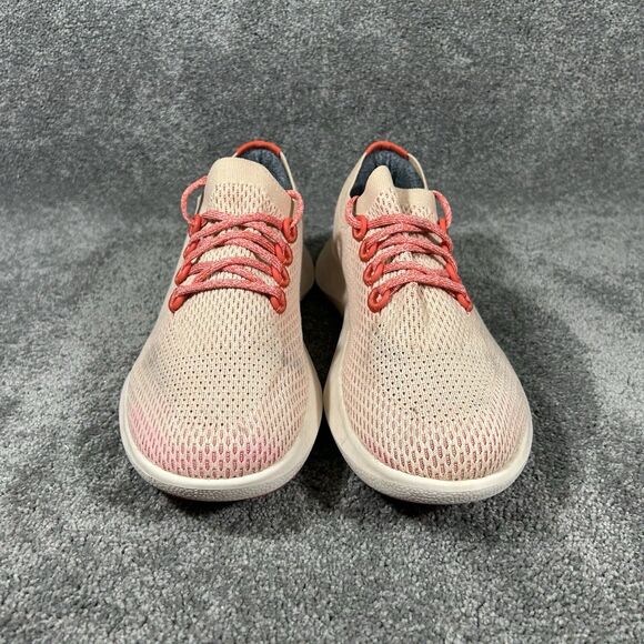 ALLBIRDS Tree Dasher TD Mens Sz 12.5 Coral Red Knit Athletic Running Shoes Used main image 8
